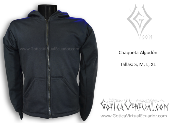 chaqueta algodon pechado negra unisex venta online domicilios ecuador santo domingo quevedo duran