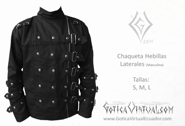 chaqueta drill masculina hebillas metal metalera quito pedidos internet 