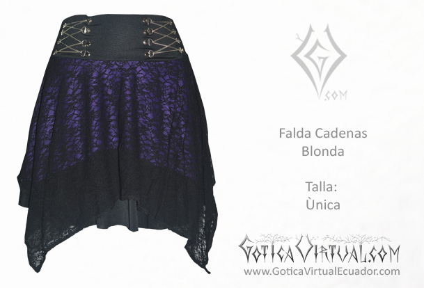 falda blonda cadenas blonda metalera quito pedidos internet ventas domicilio blusa velo