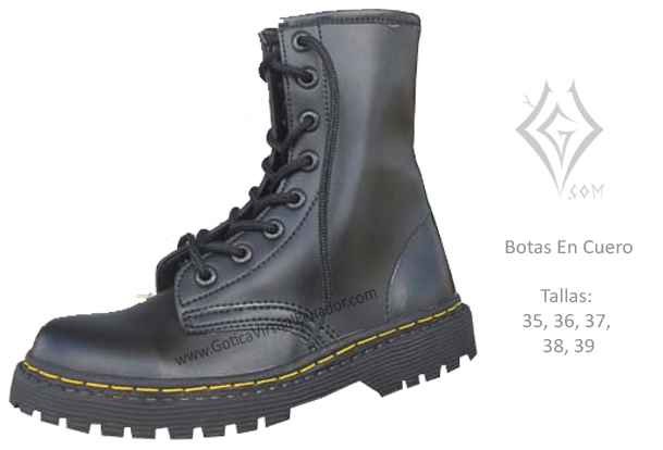 bota en cuero masculina exelente calidad metal metalera quito pedidos internet ventas domicilio 