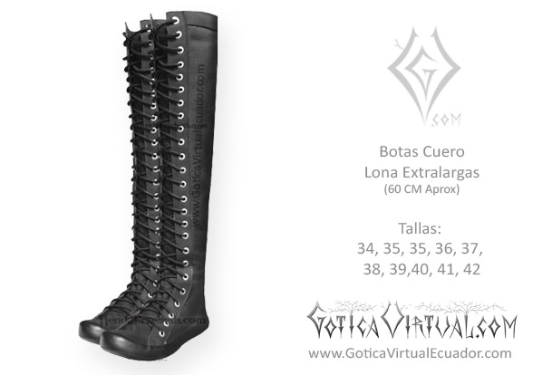 botas cuero extralargas lona femeninas metal metalera quito pedidos internet ventas domicilio 