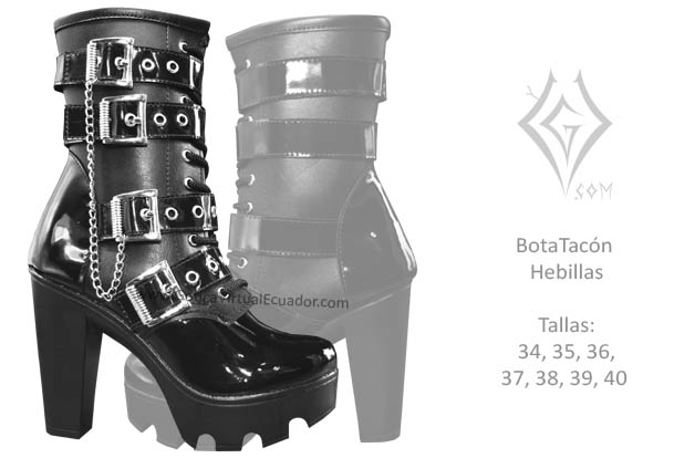 botas tacon hebillas hermosas economicas calidad metal metalera quito pedidos internet ventas domicilio 