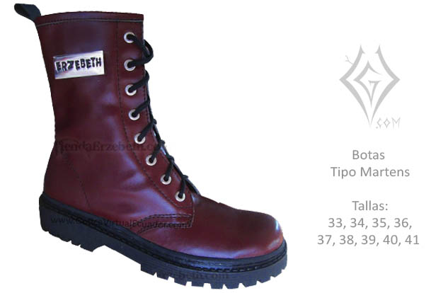 botas tipo martens vinotinto metal metalera quito pedidos internet ventas domicilio 