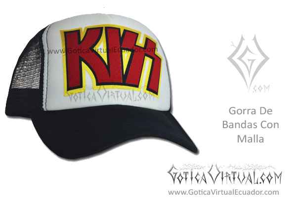 gorra bandas malla kiss cachucha accesorios metal metalera quito pedidos internet ventas domicilio 