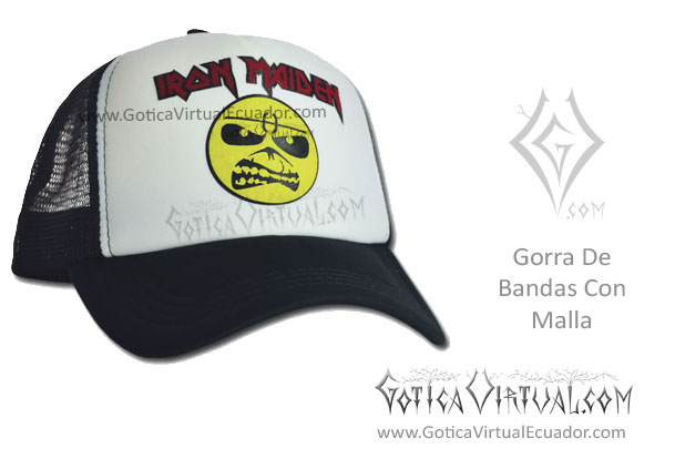 gorra bandas iron maiden malla prendasaccesorios metal metalera quito pedidos internet ventas domicilio