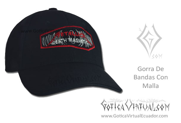 gorra bandas malla metallica cachucha accesorios metal metalera quito pedidos internet ventas domicilio 